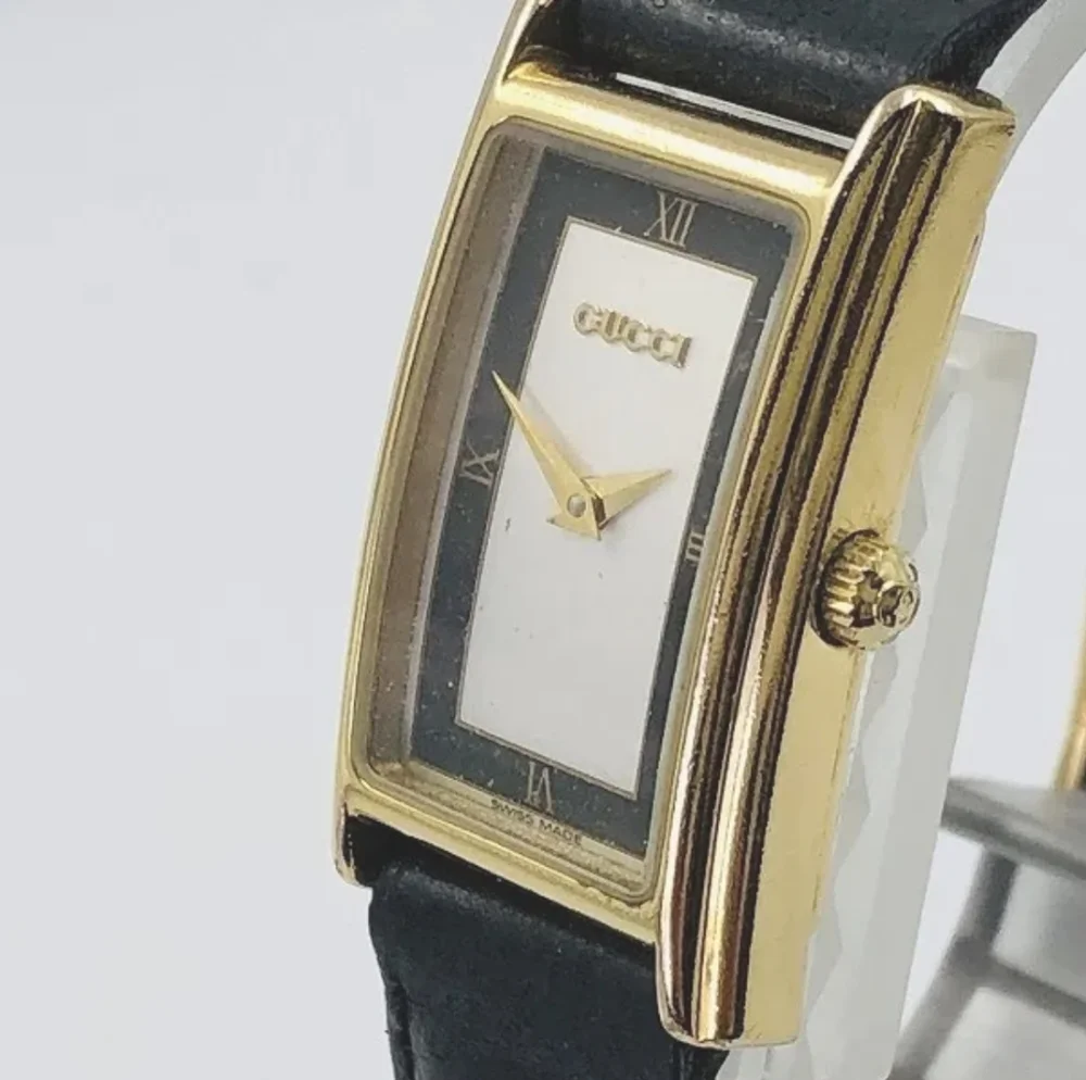 GUCCI Women's 2600L Quartz Watch St.Steel Gold Plated